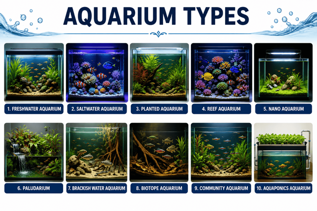 Aquarium Types Explained: Freshwater, Reef, Nano & More Guide