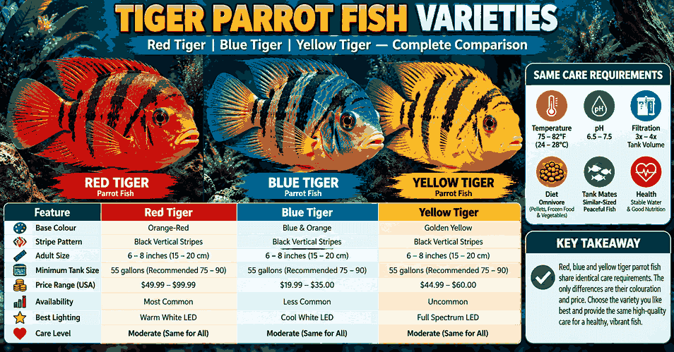 Tiger Parrot Fish Complete Care Guide